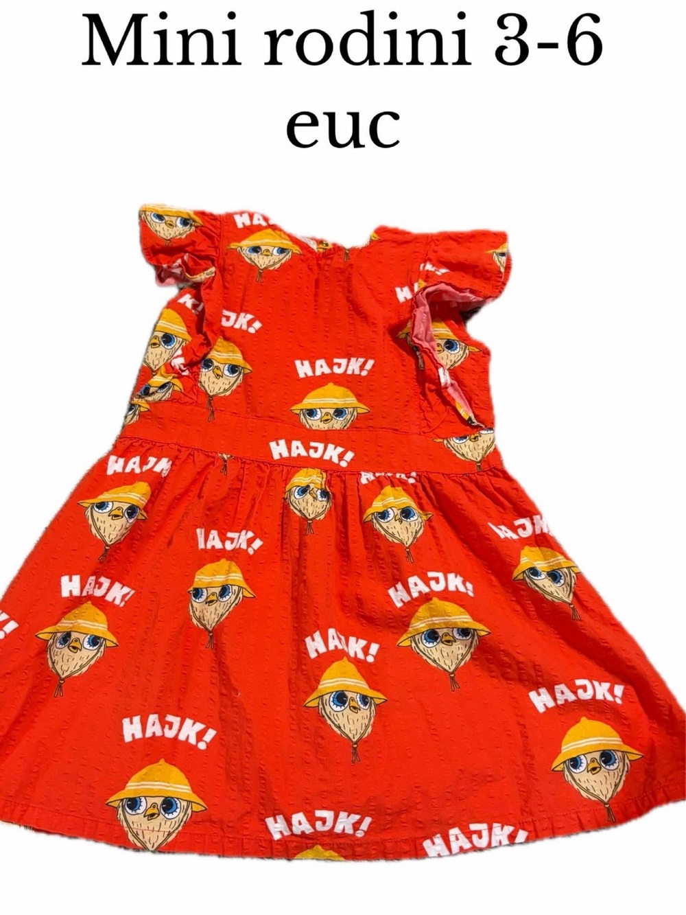 Mini rodini 3-6 years owl dress
